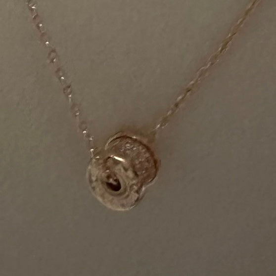 Lgari Small Ring necklace with CZ Silver or Rose-Gold