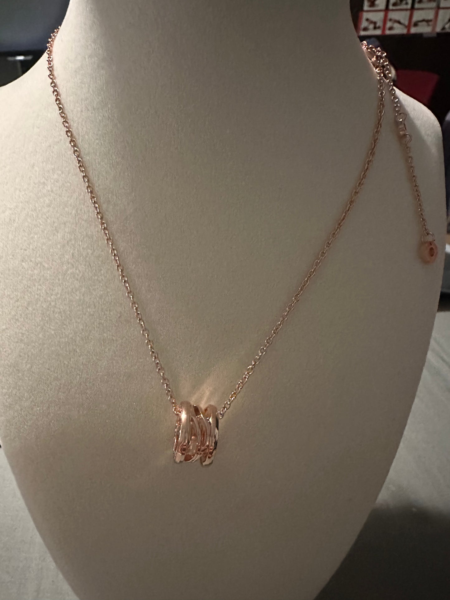 Lgari Ring necklace Silver or Rose-Gold 3A