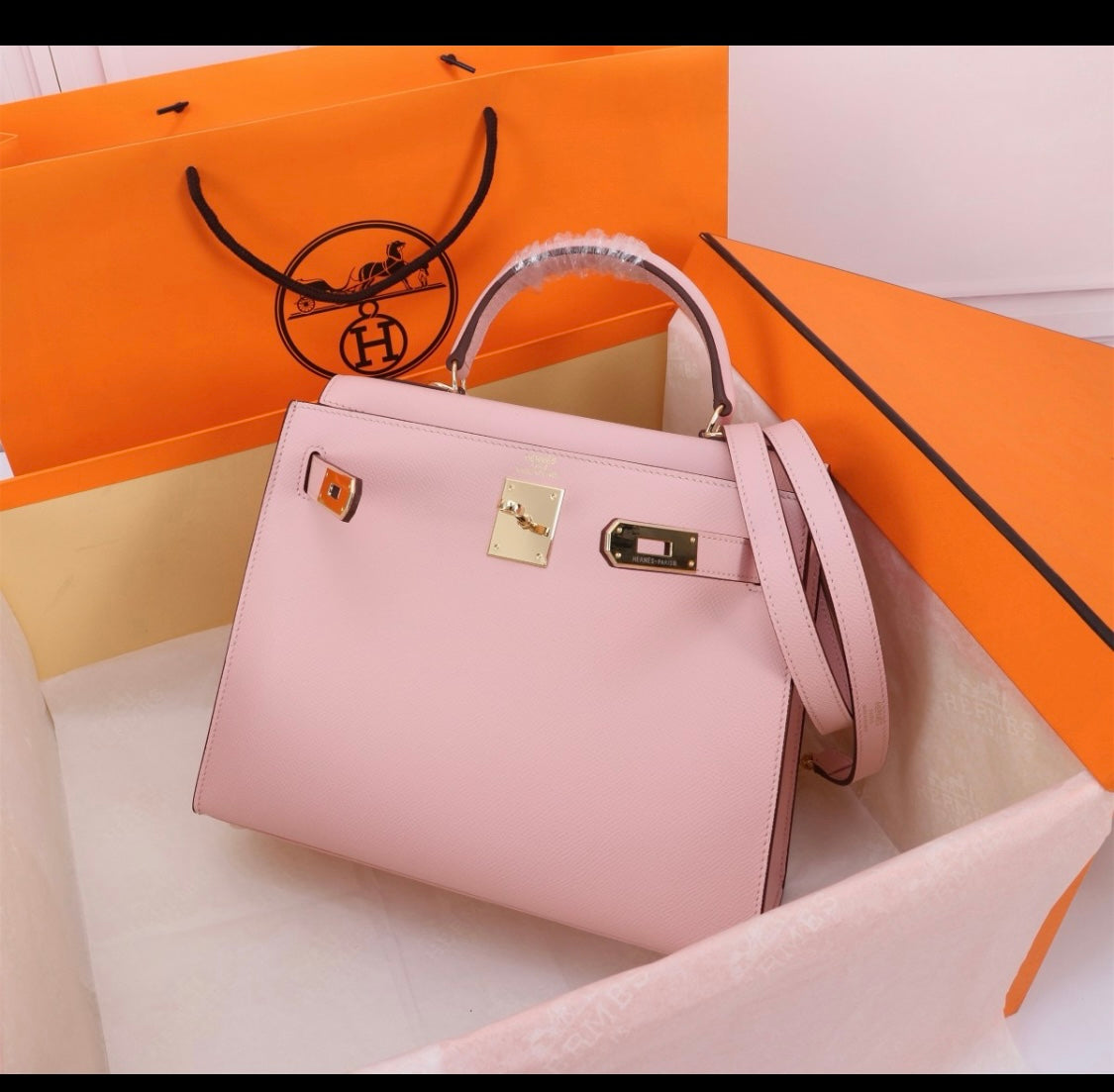 Her S Kel E Handbag 25 cm Epsom Leather