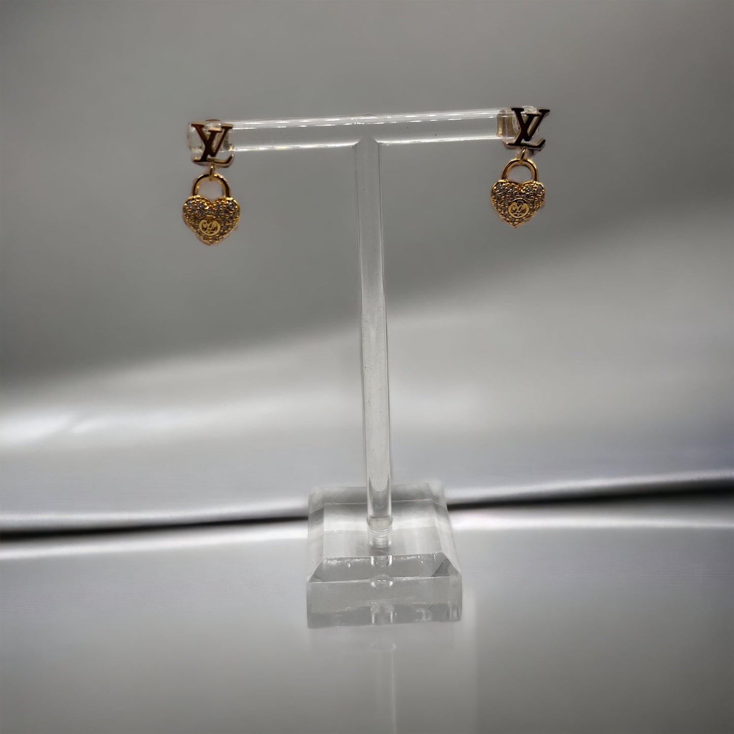 Boucles d'oreilles de créateur inspirées par LV Rosegold