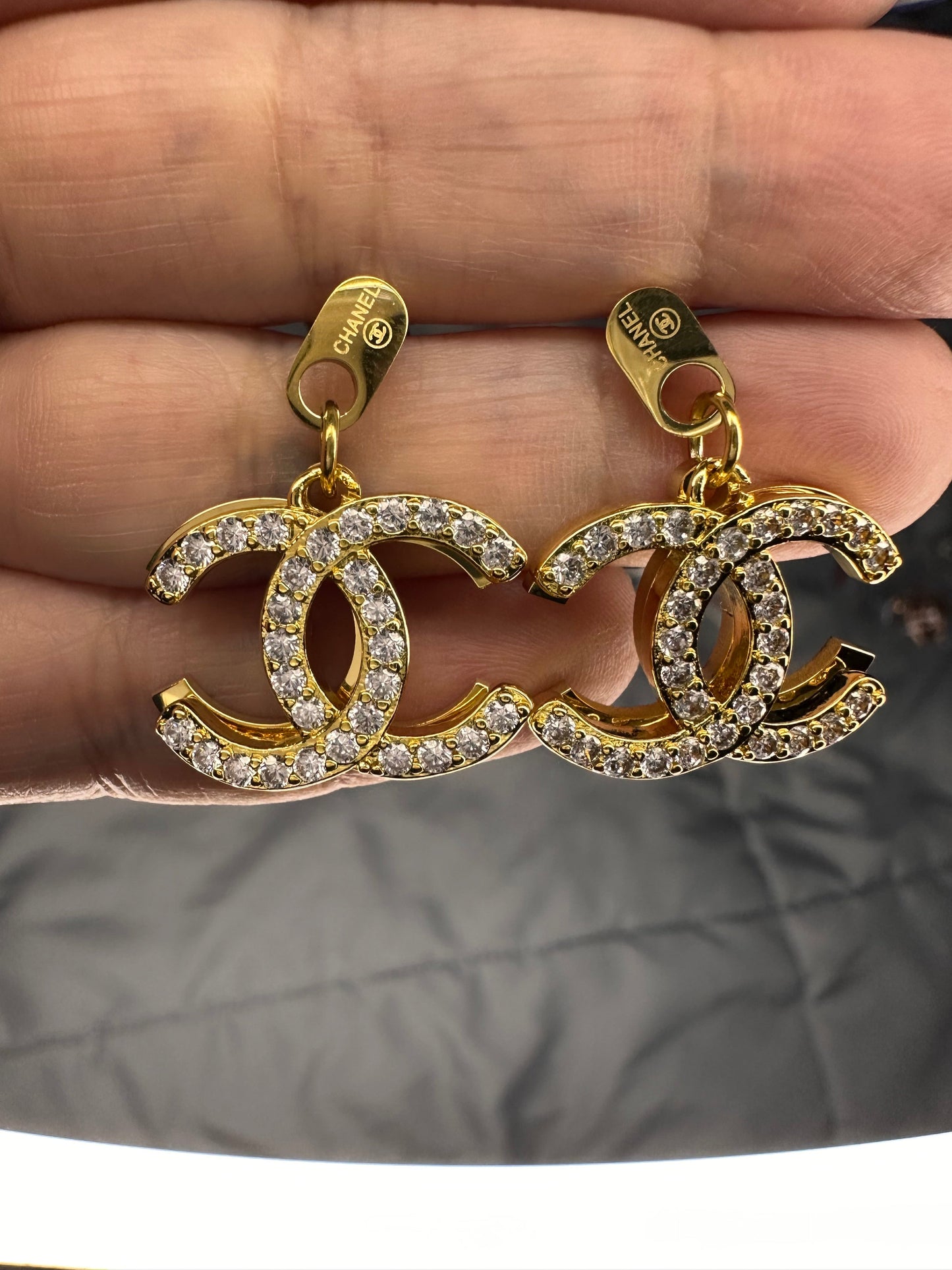 CC Inspiré Designer Boucle D'Oreille Argent