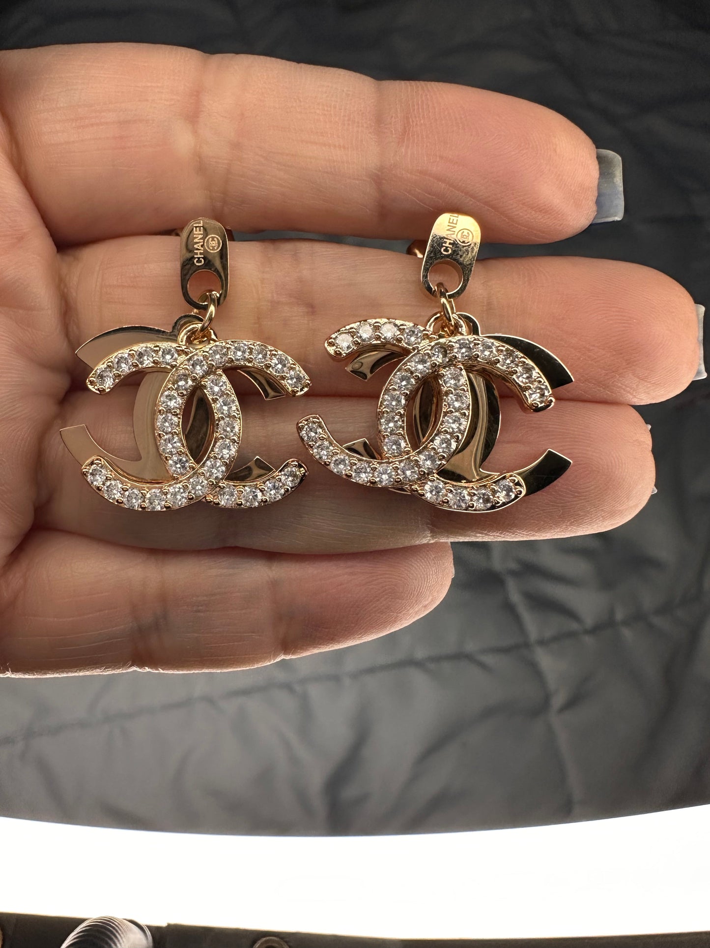 CC Inspiré Designer Boucle D'Oreille Argent