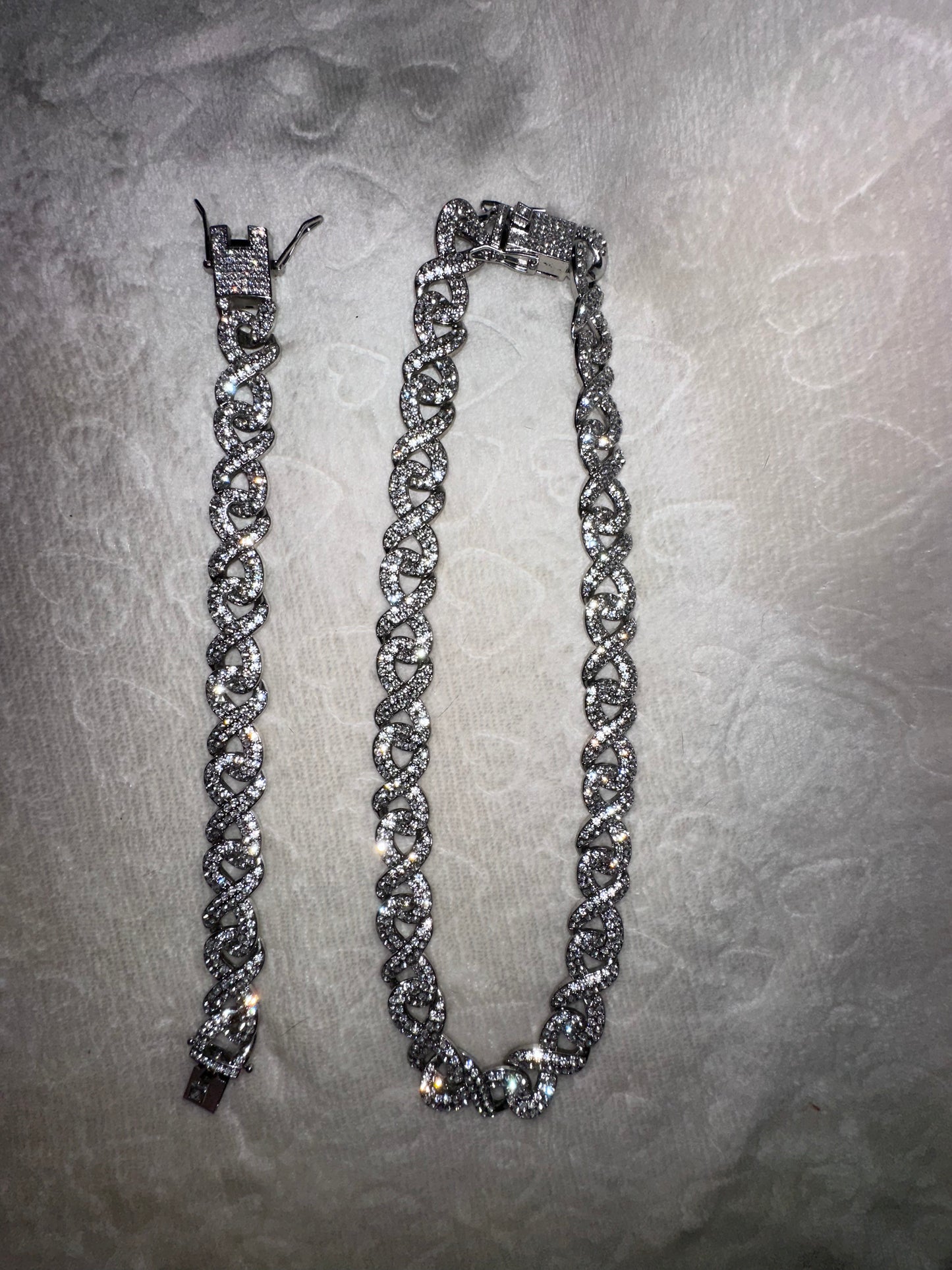 Silver Bling bling Set