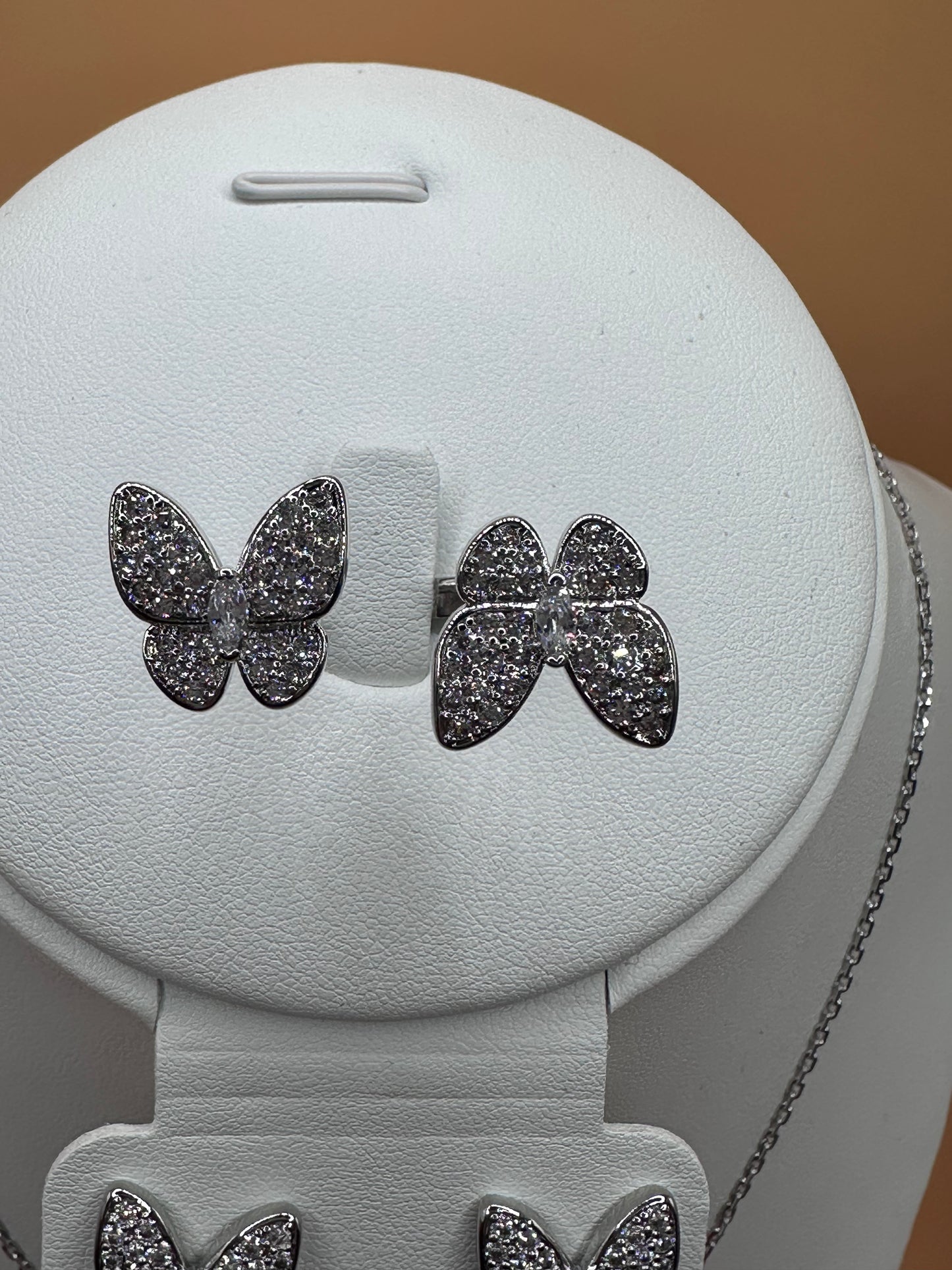 Van CA Butterfly Silver Set AAA