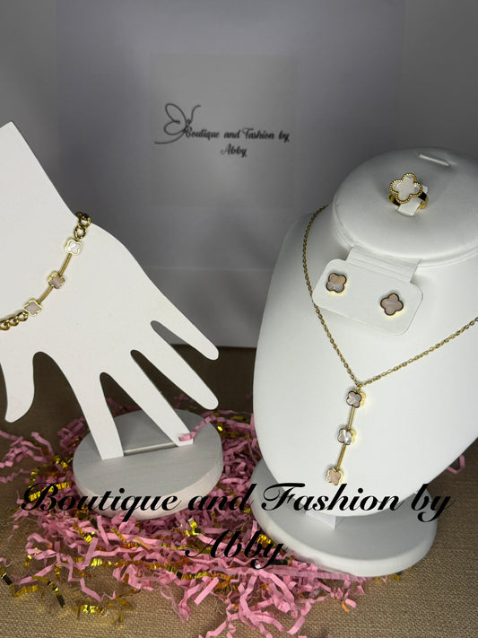 VanCli VCA Clover Set White pearl