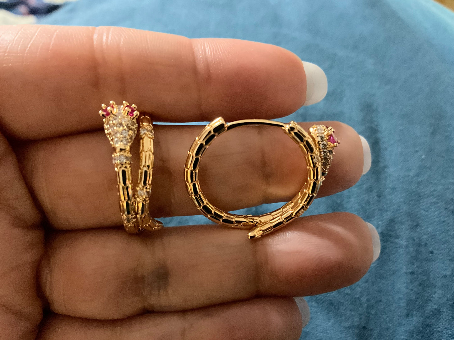 Lgari Serpent Loop Earrings