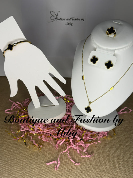 VanCli VCA Clover Set Black with Bangle