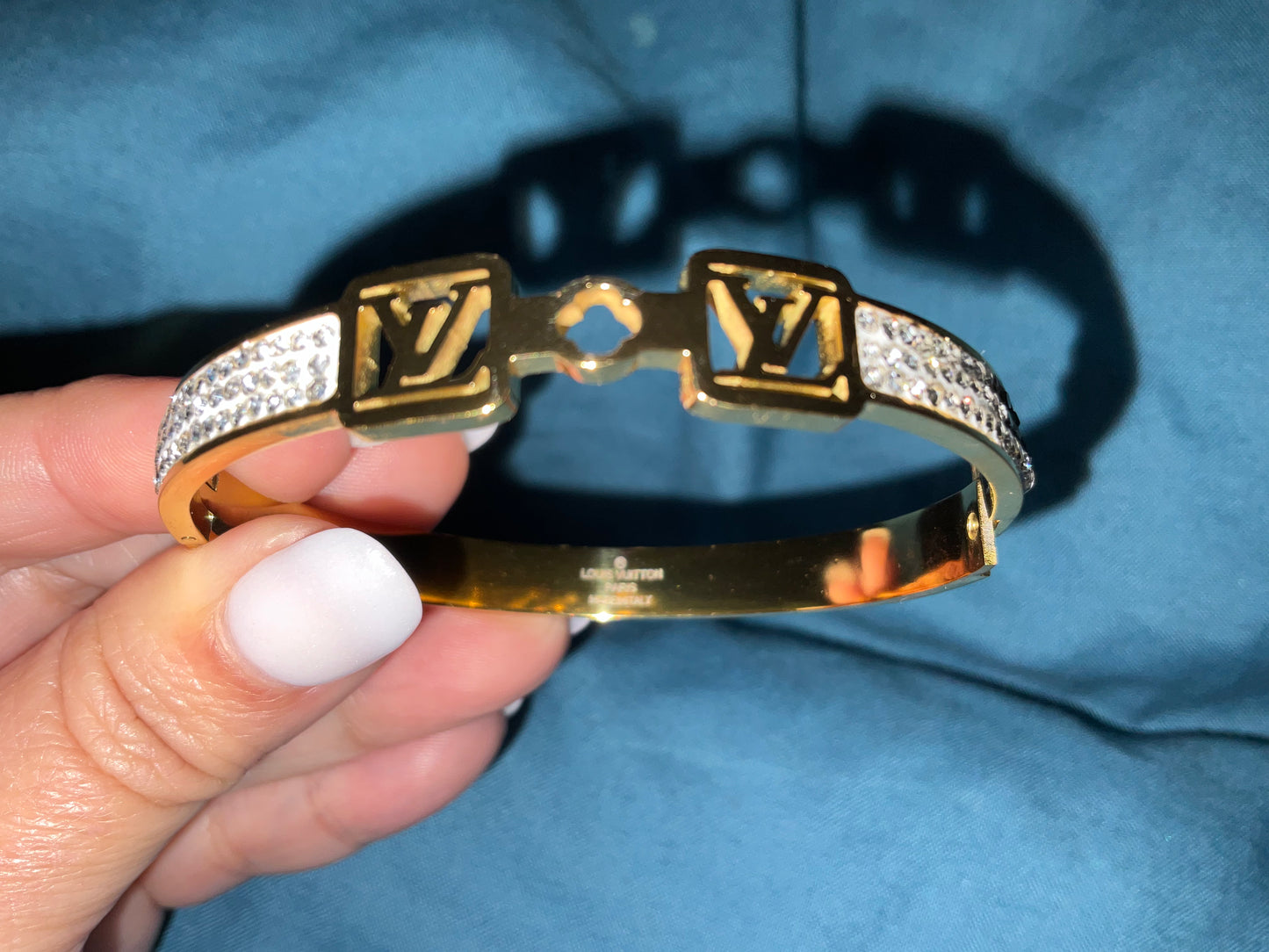 LoVe Luisito bangle w/stones