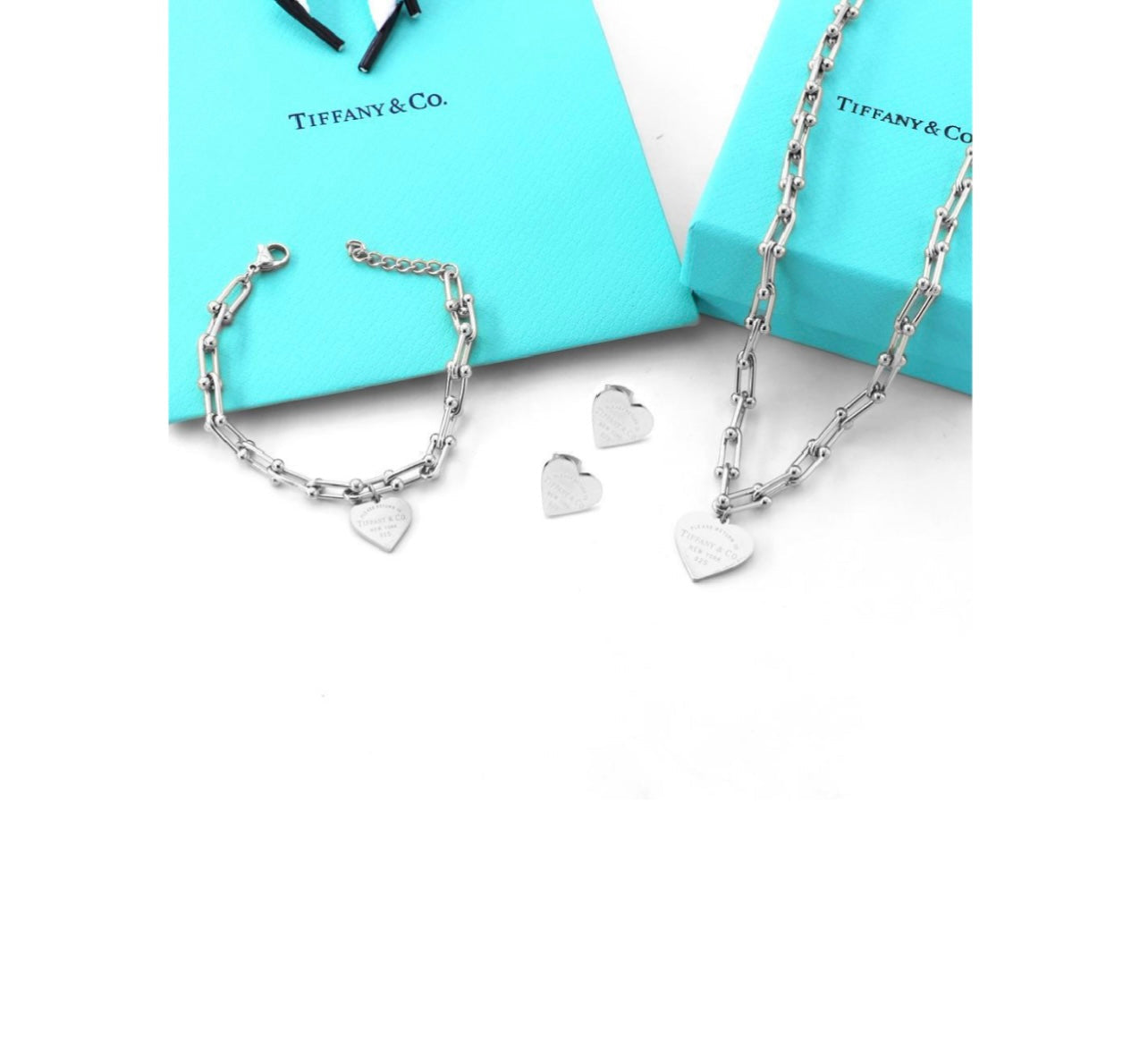 Bride Small Link Heart Set