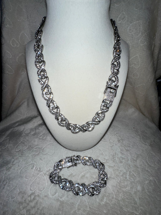 Silver Bling bling Set