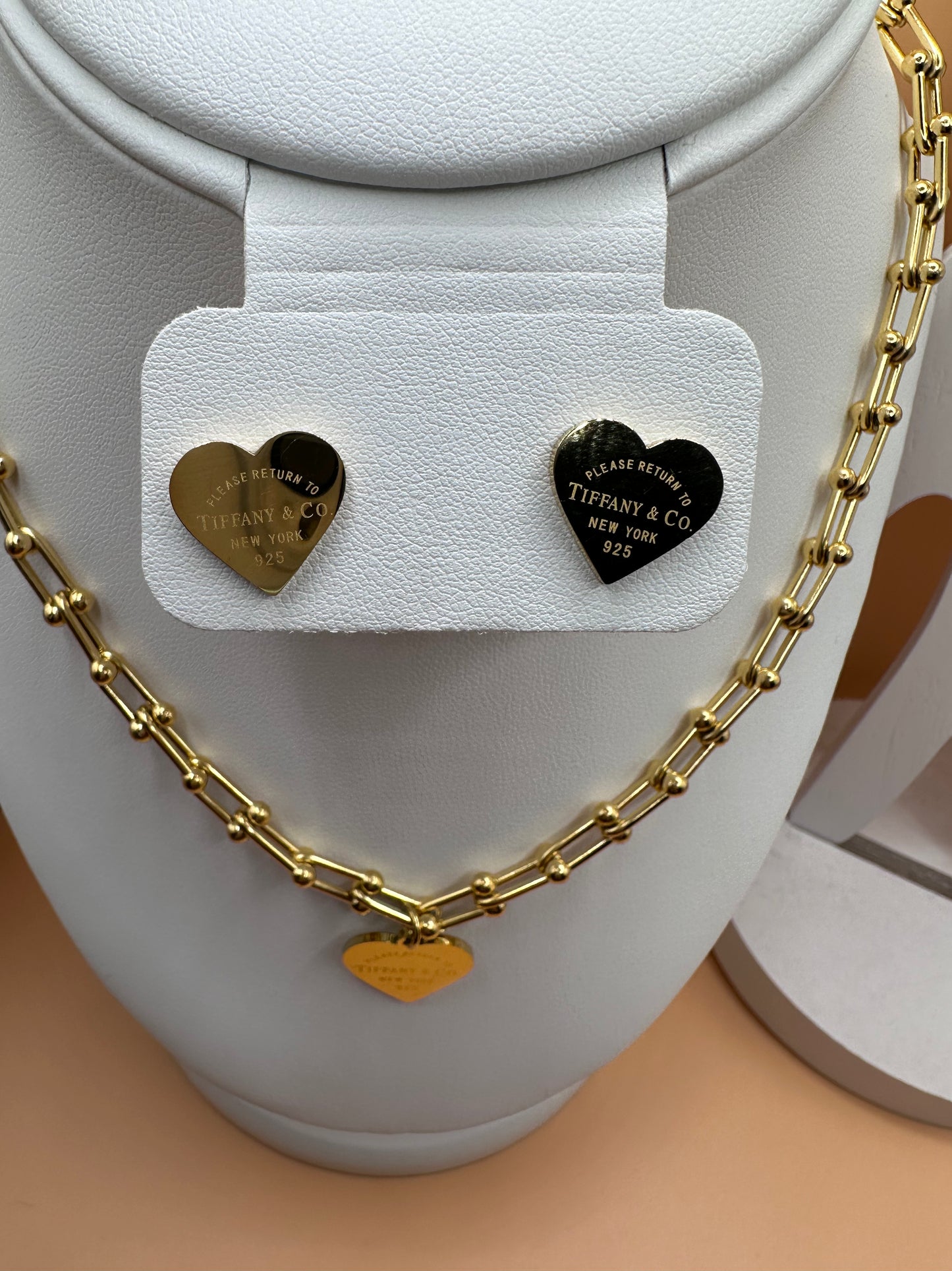 Bride Small Link Heart Set